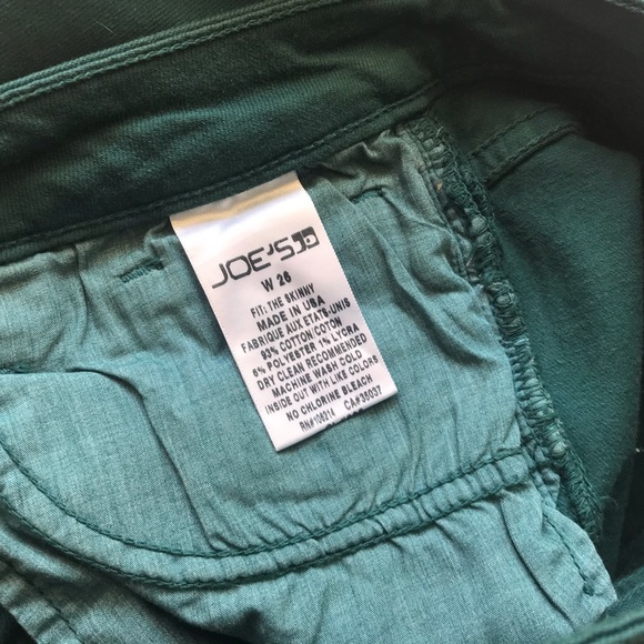 Joe’s Jeans Teal Green The Skinny 26 - Picture 11 of 16